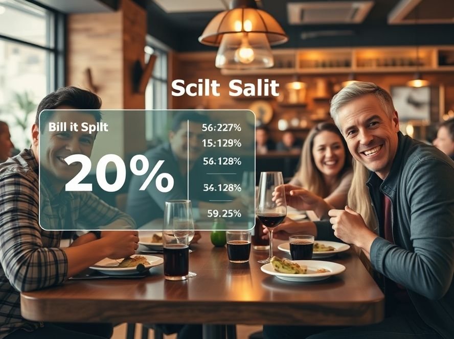 Bill Split Calculator Online - easy bill split and tip calculator for groups