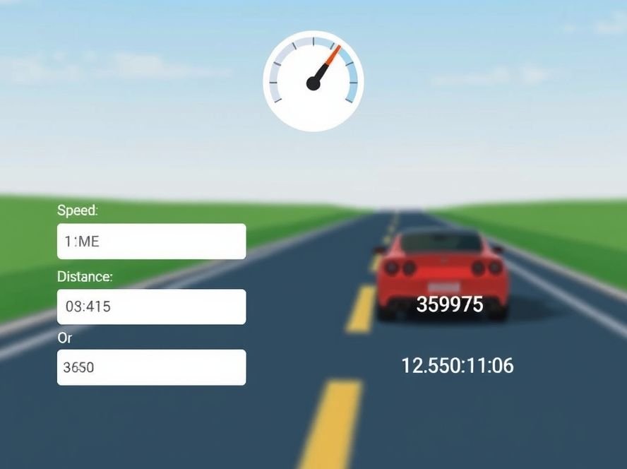 How to Solve Speed Time Distance: 3 Easy Steps - Speed time distance calculator online for travel and motion
