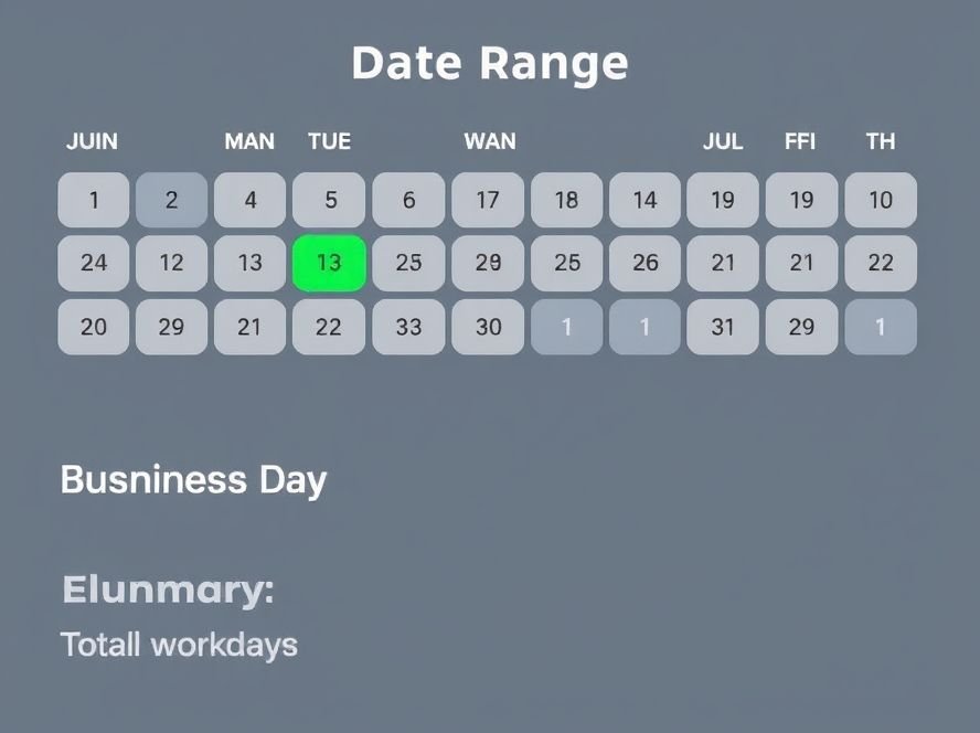 Workdays Calculator Online - workdays calculator for business planning