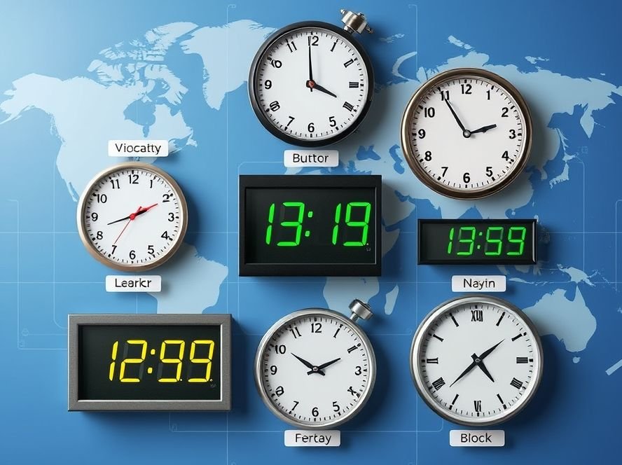 How to Use a World Clock Online: 3 Best Tips - World clock online showing current time in multiple global cities